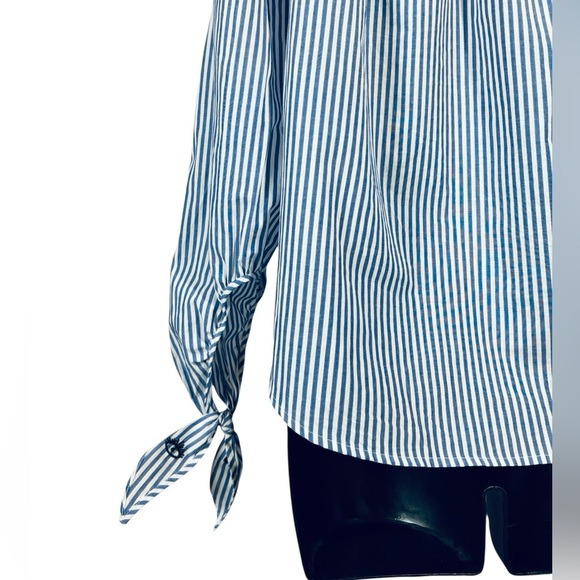 Scotch & Soda "Pour l'Été", Striped Blouse, Small, Blue & White - Picture 3 of 9
